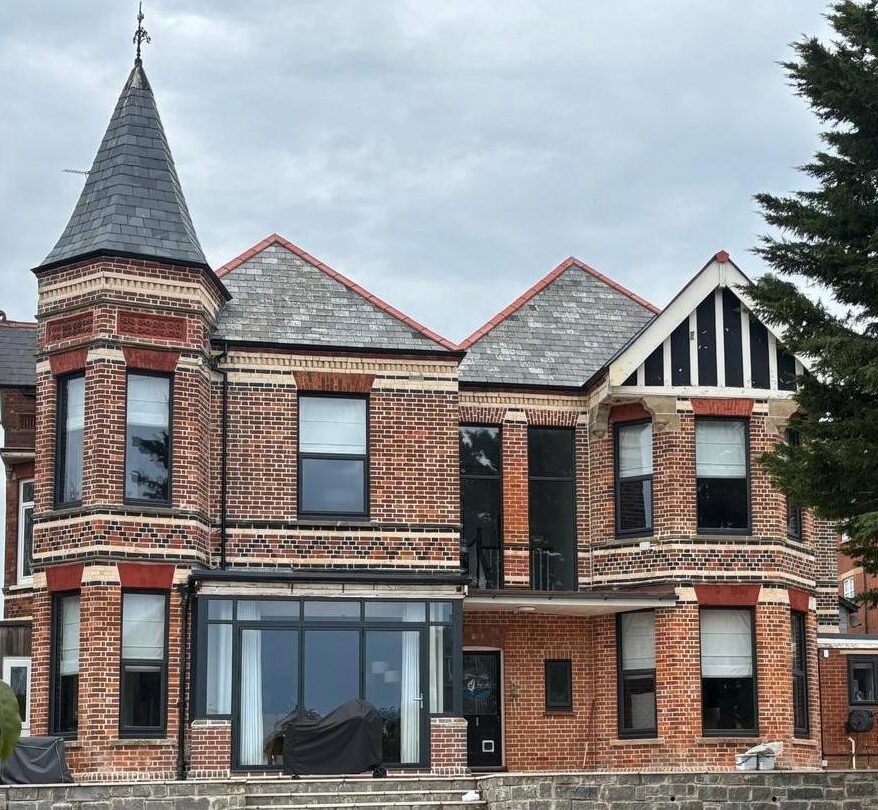 Home 1 repointing brick building