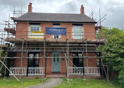 House Repointing Restoration in Lime Mortar Exmouth Oldbury's